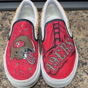 San Francisco 49ers Custom Slip-On Shoes